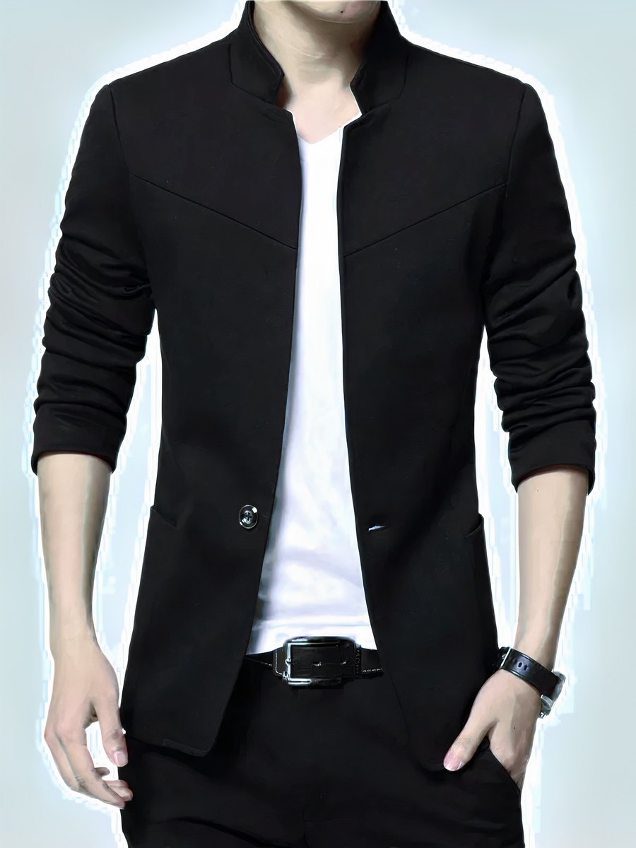 Veste col mao homme de style blazer élégant