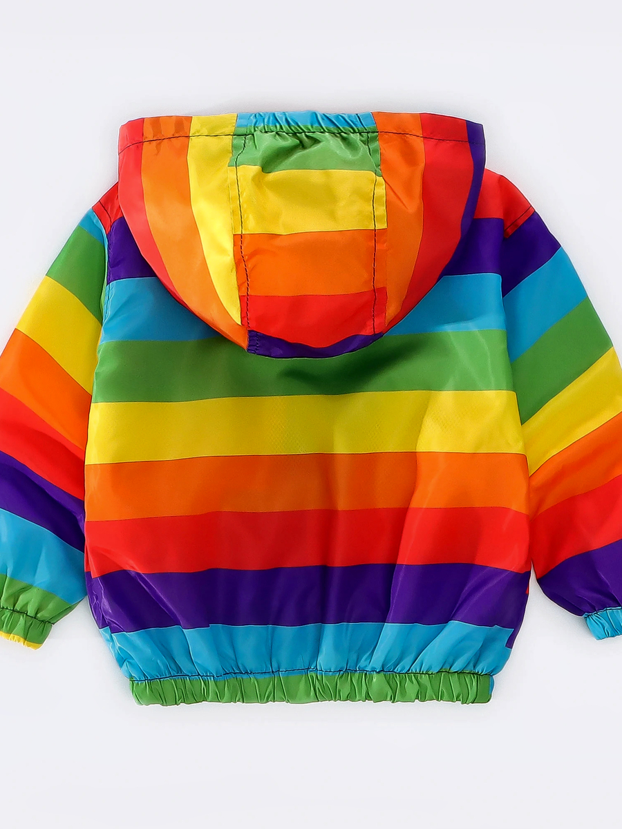 Veste bébé garçon avec rayures arc-en-ciel – Image 2