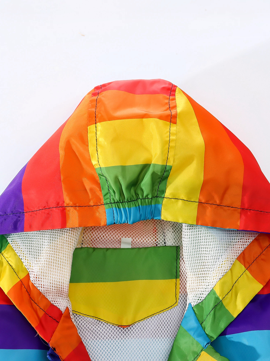 Veste bébé garçon avec rayures arc-en-ciel – Image 3