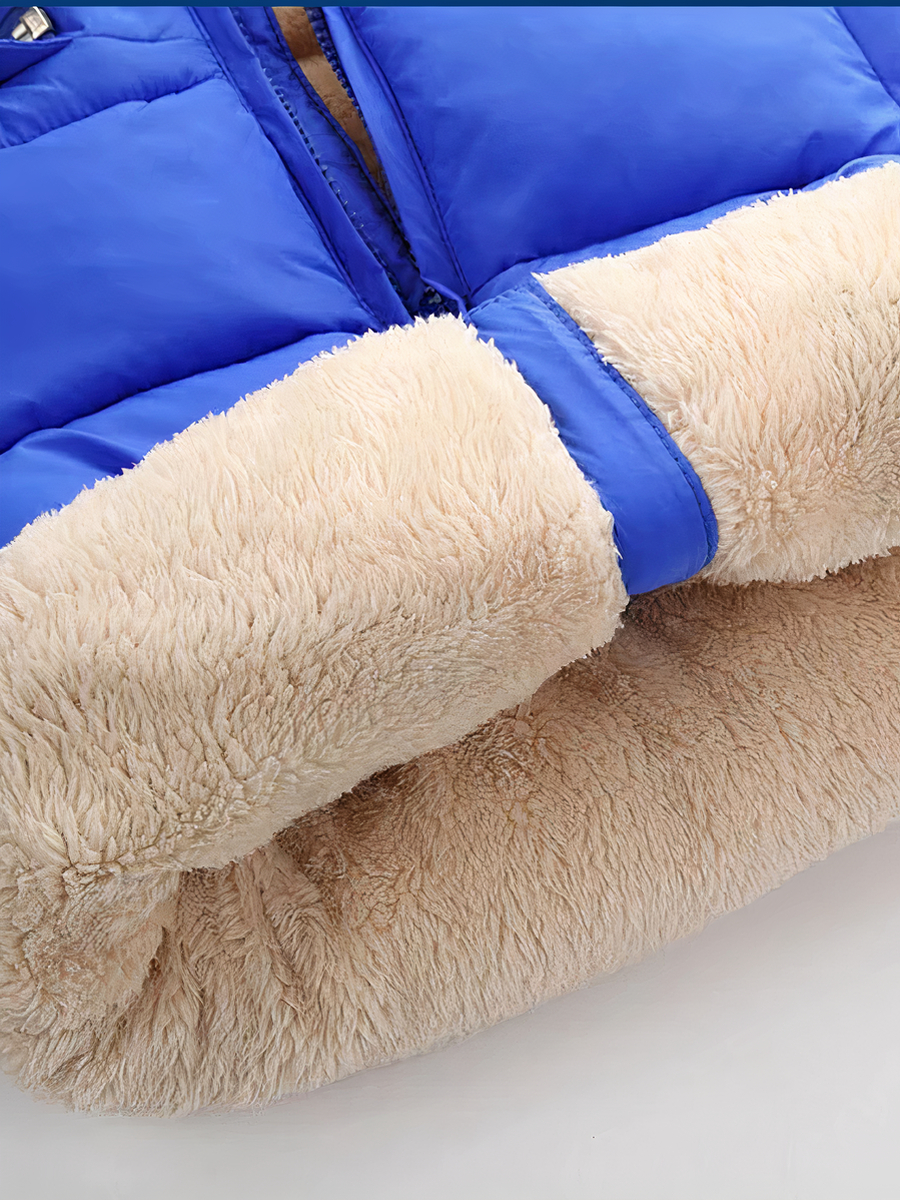 Veste bébé garçon style doudoune avec capuche détachable – Image 3