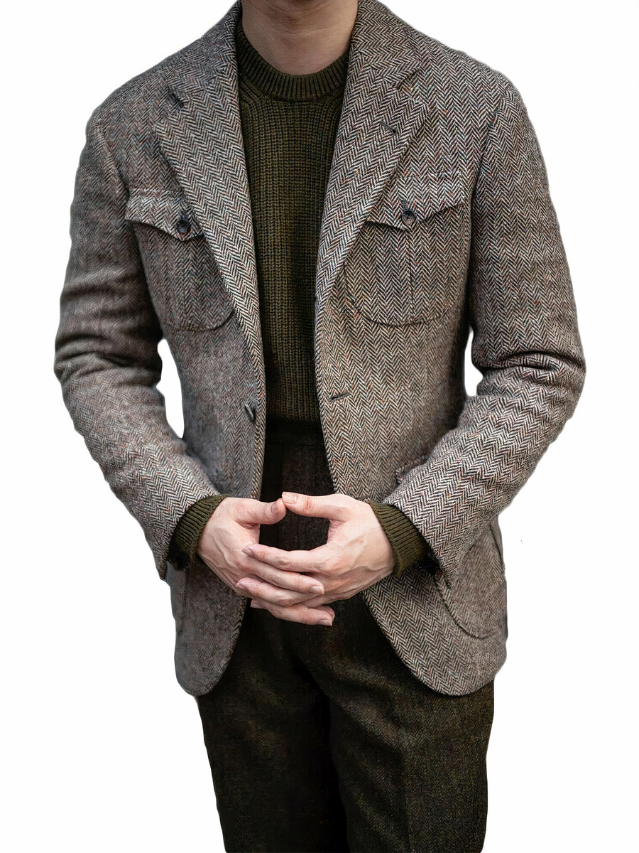 Veste habillée homme style costume d’affaire avec multi poches – Image 3