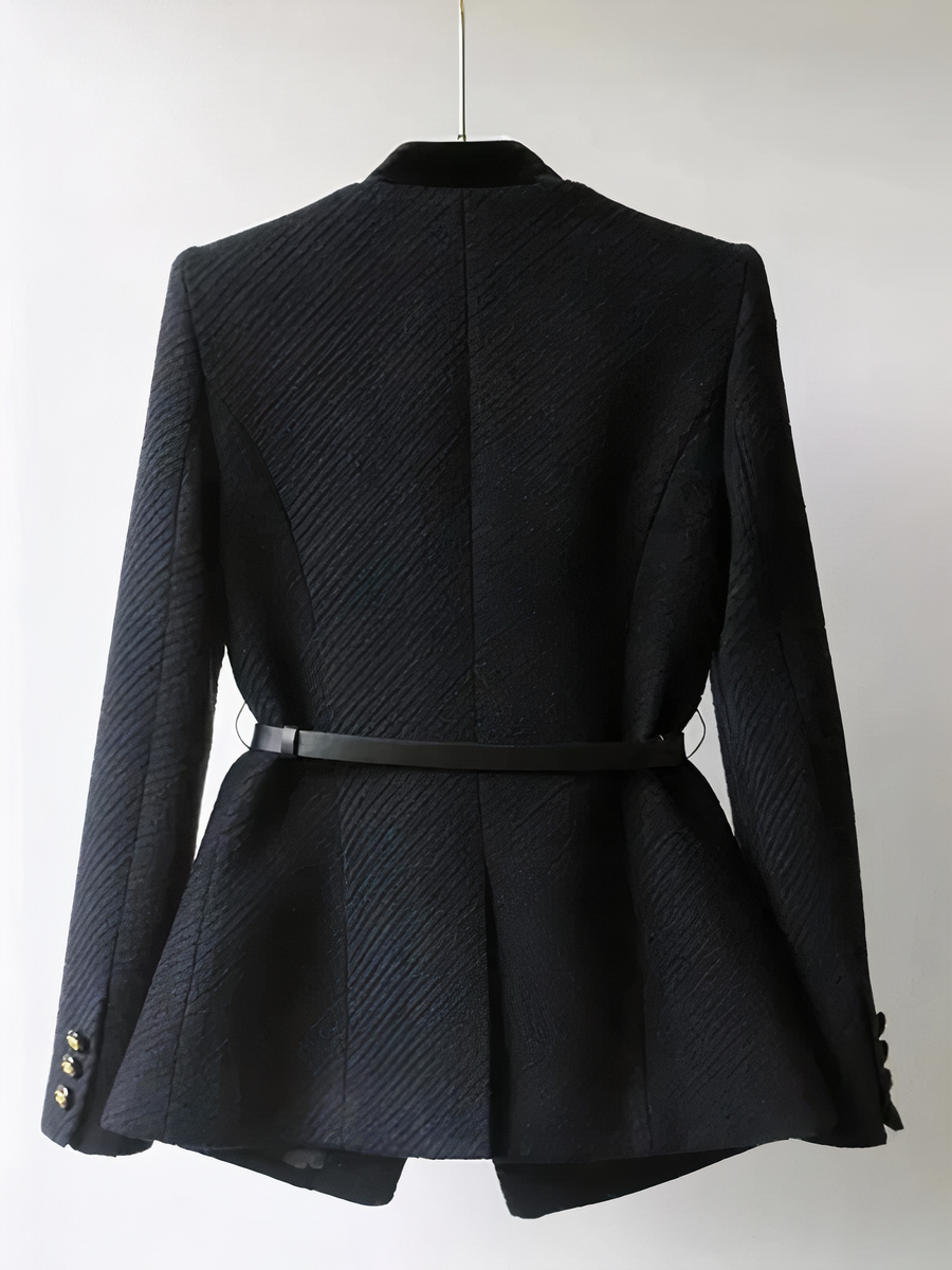 Veste habillée style blazer élégant à boutonnage simple – Image 2