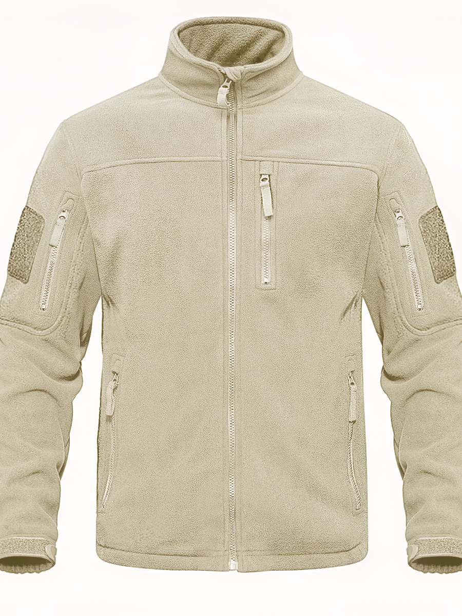 Veste polaire homme à fermeture éclaire et coupe-vent