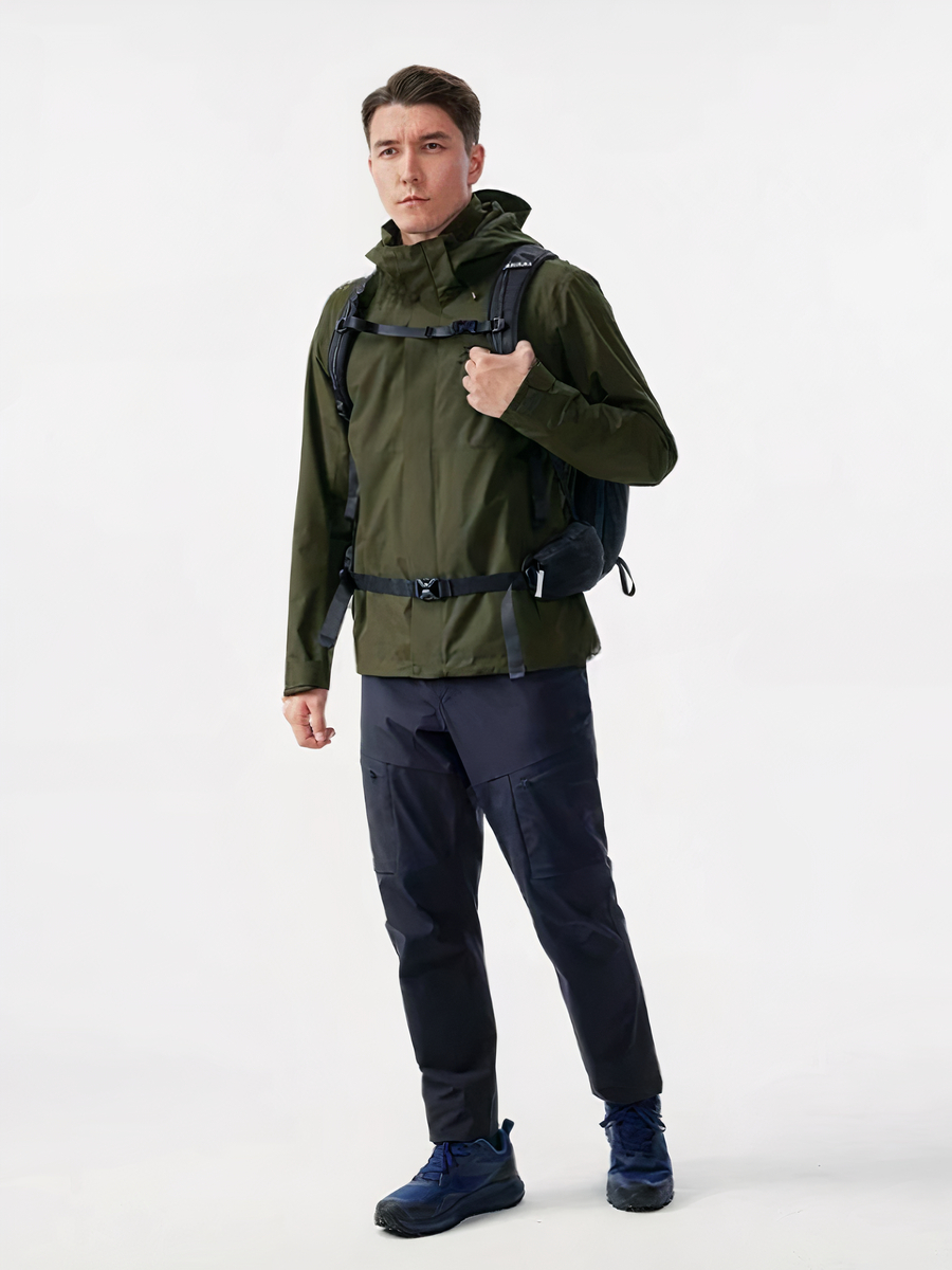 Veste randonnée homme imperméable avec capuche – Image 3