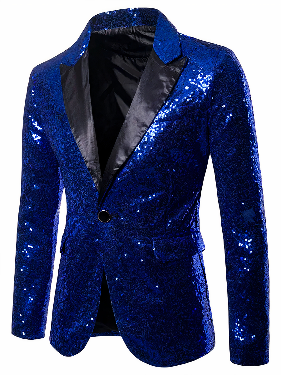 Veste sequin homme style blazer brillant – Image 3